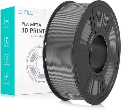 SUNLU PLA Filament 1.75mm Black 1KG, Neatly Wound PLA Meta 3D Printing Filament, Tougher and Fast Printing, Dimensional Accuracy +/- 0.02 mm, 1KG Spool(2.2lbs), Fits for Most FDM 3D Printers